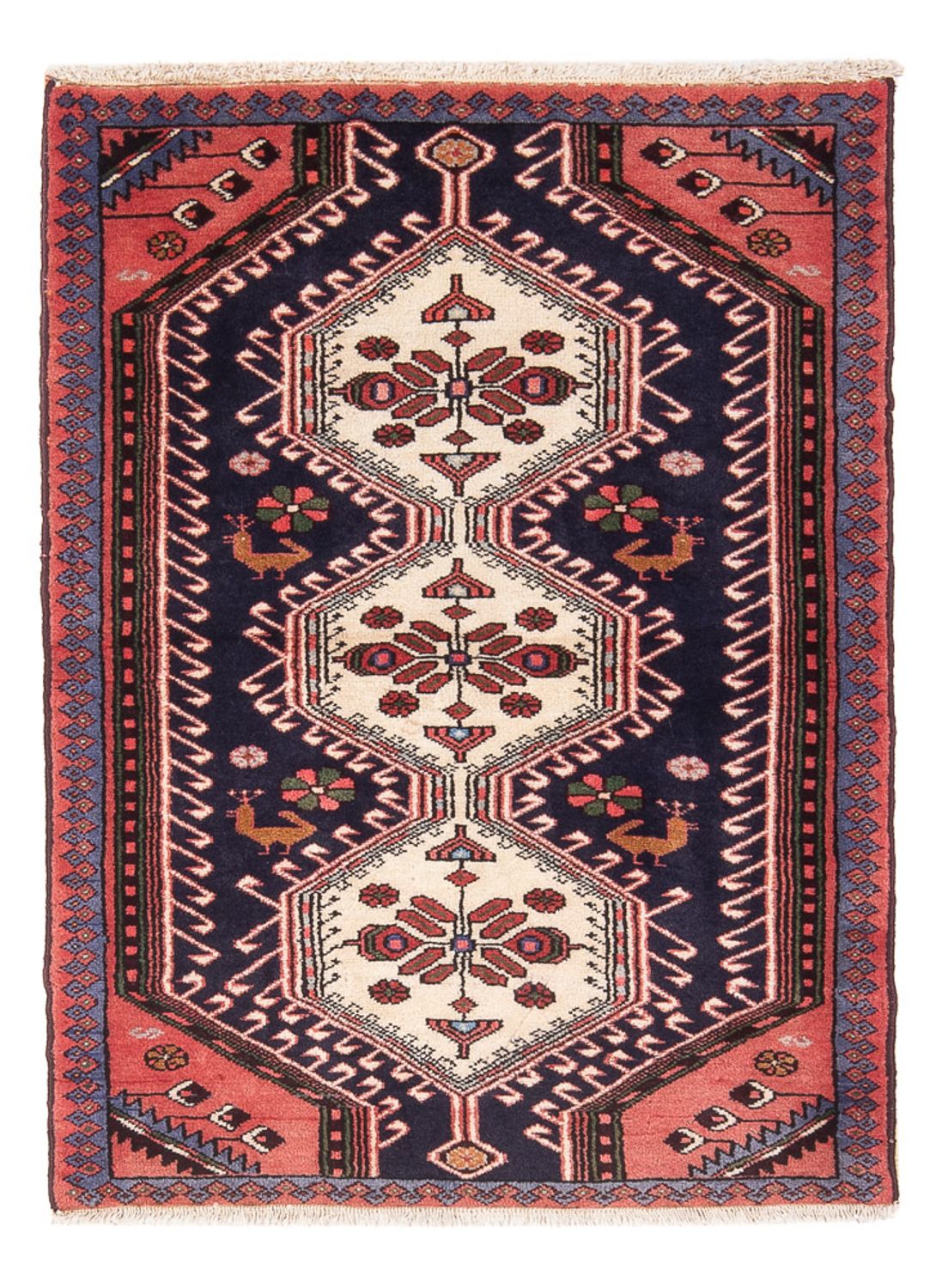 Tapis persan - Nomadic - 120 x 80 cm - bleu foncé