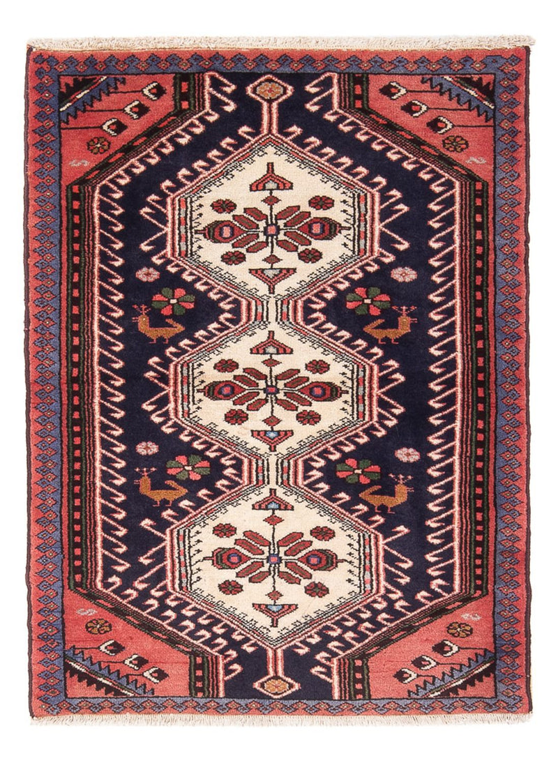 Tapis persan - Nomadic - 120 x 80 cm - bleu foncé