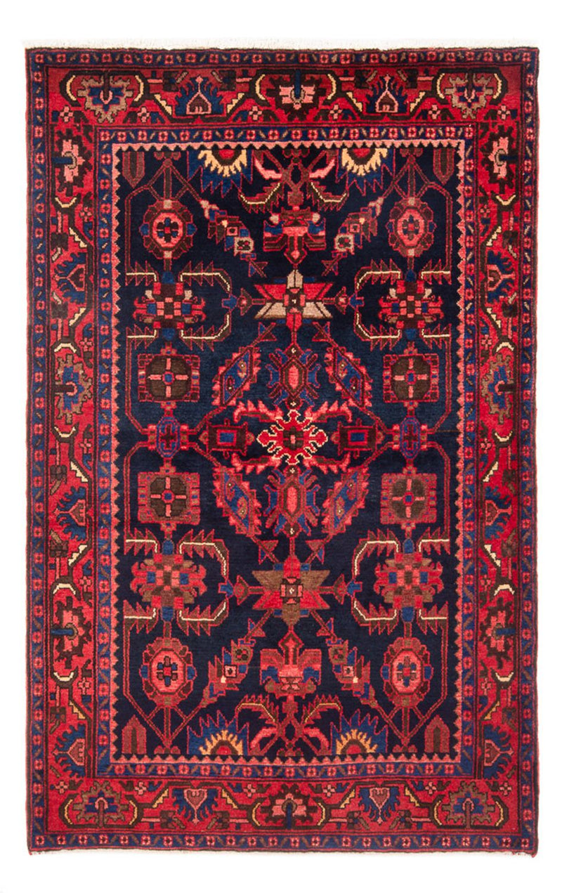 Tapis persan - Nomadic - 211 x 140 cm - bleu foncé