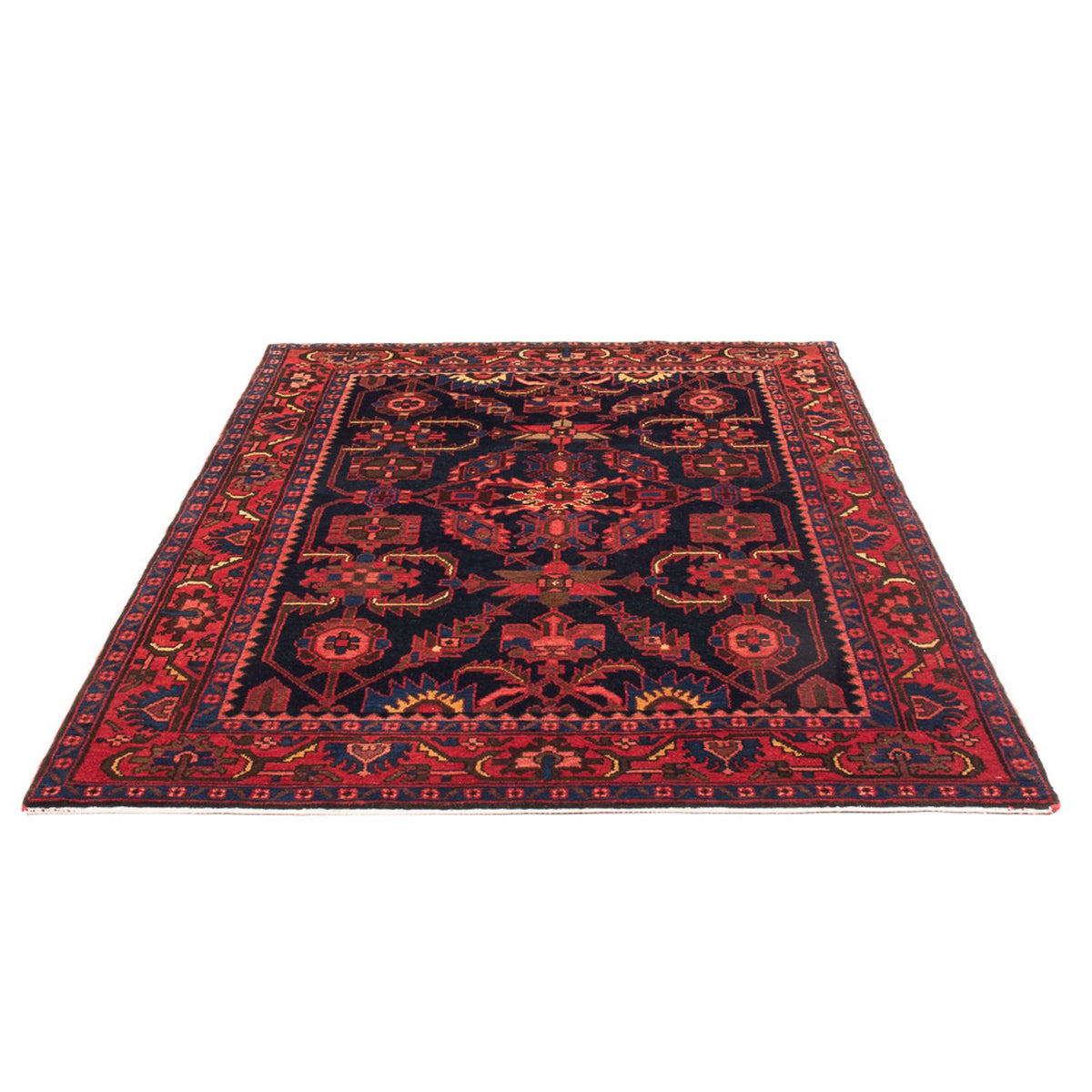 Tapis persan - Nomadic - 211 x 140 cm - bleu foncé