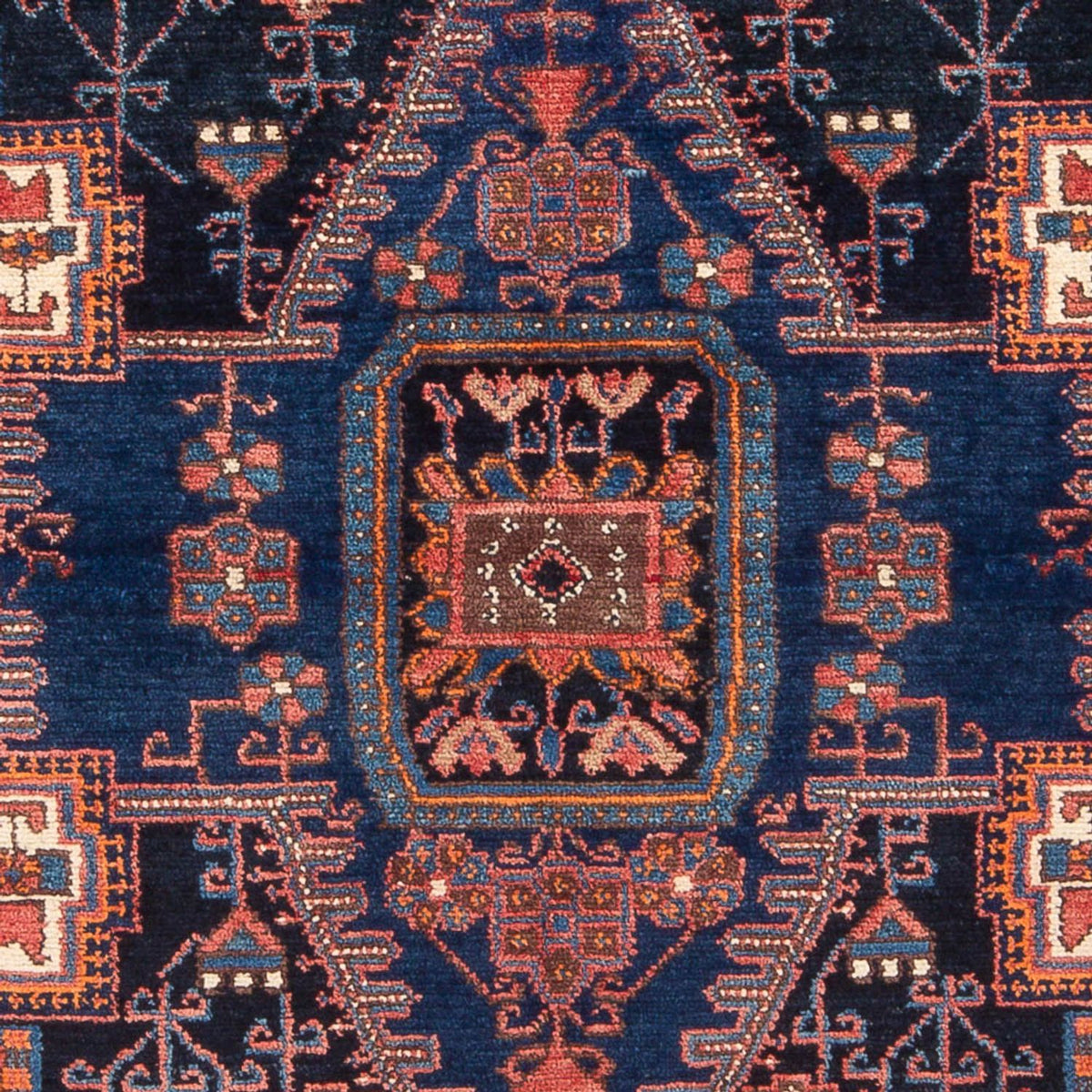 Tapis persan - Nomadic - 212 x 146 cm - bleu foncé