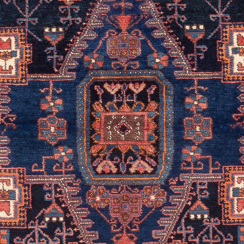 Tapis persan - Nomadic - 212 x 146 cm - bleu foncé