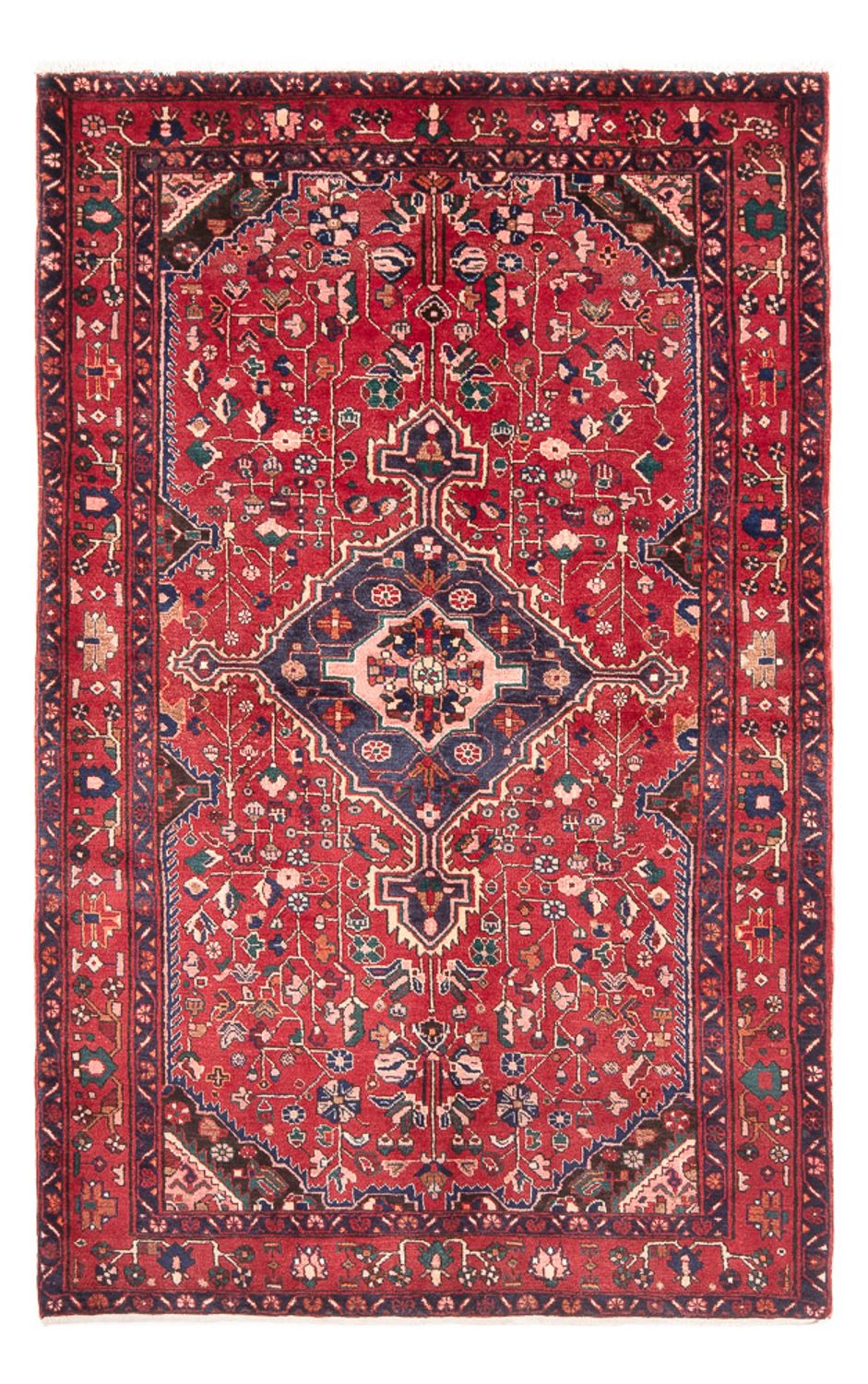 Tapis persan - Nomadic - 237 x 152 cm - rouge clair