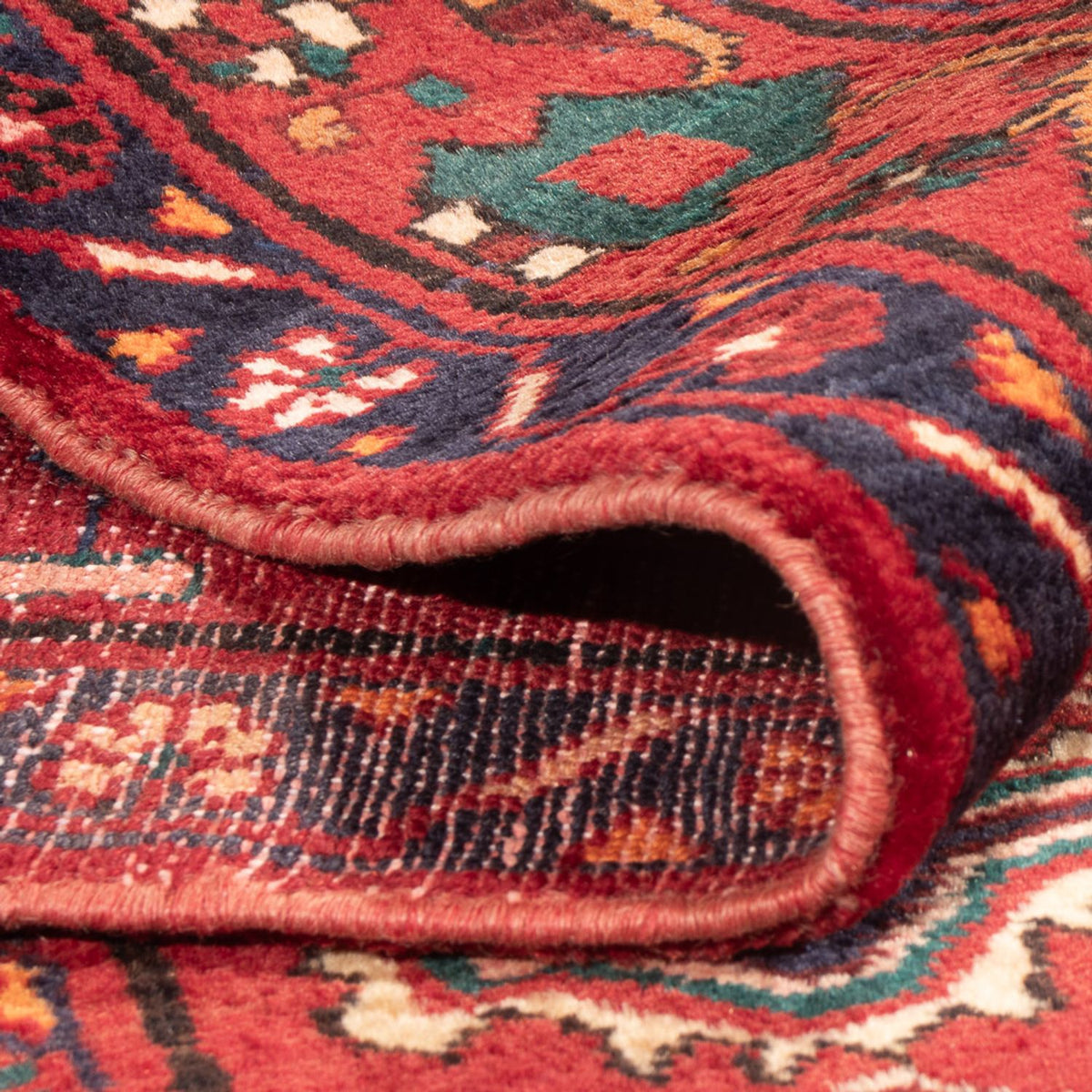 Tapis persan - Nomadic - 237 x 152 cm - rouge clair