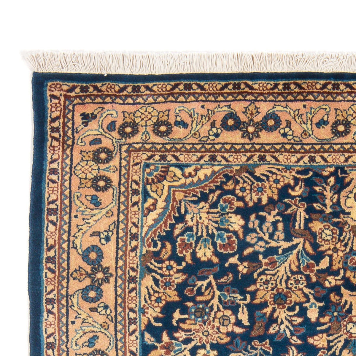 Tapis persan - Nomadic - 195 x 127 cm - bleu foncé