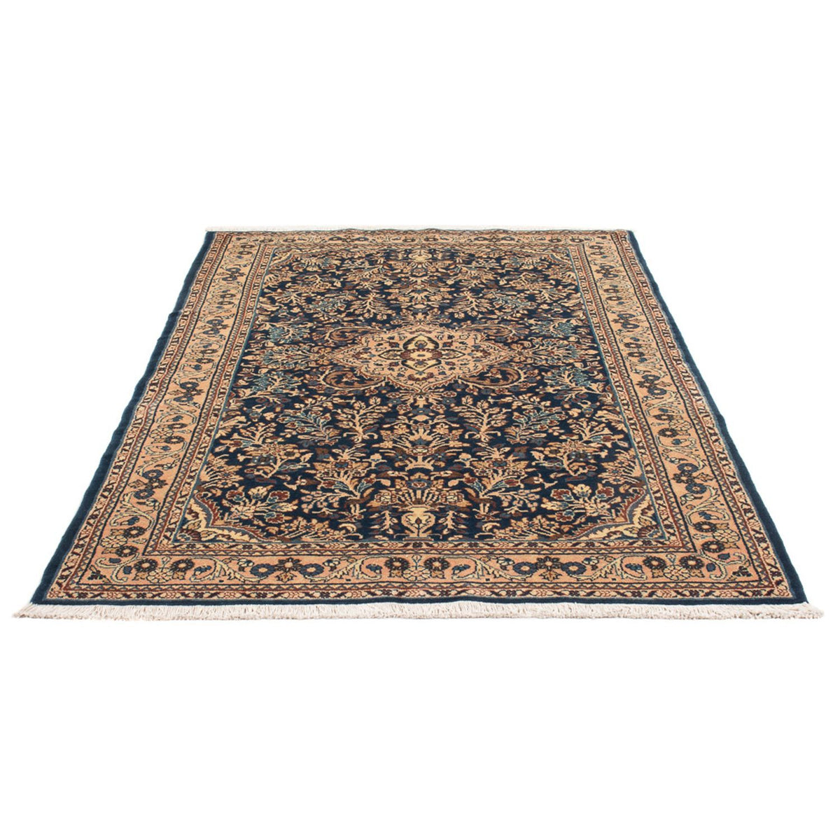 Tapis persan - Nomadic - 195 x 127 cm - bleu foncé