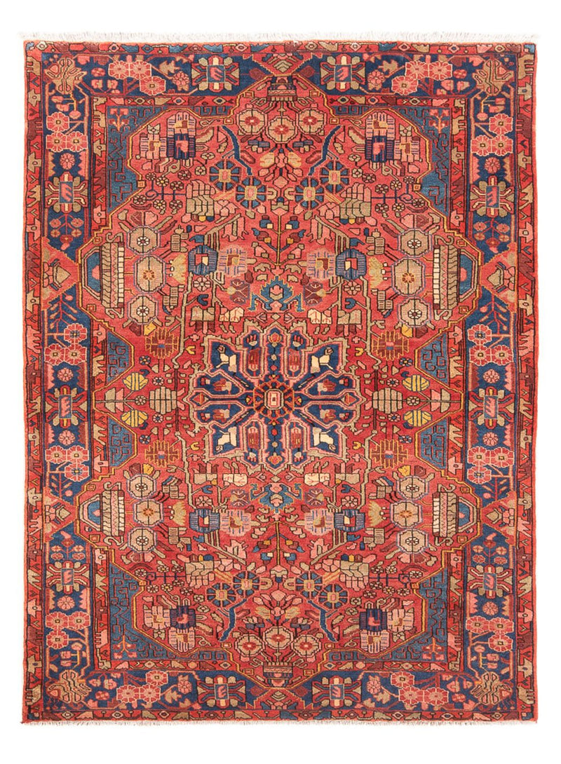 Tapis persan - Nomadic - 220 x 153 cm - rouge clair