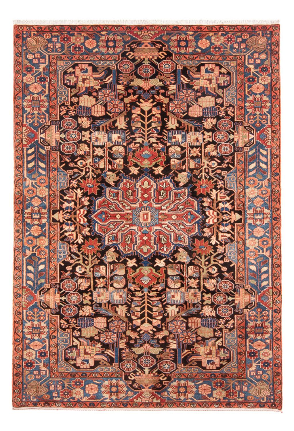 Tapis persan - Nomadic - 237 x 154 cm - rouge clair
