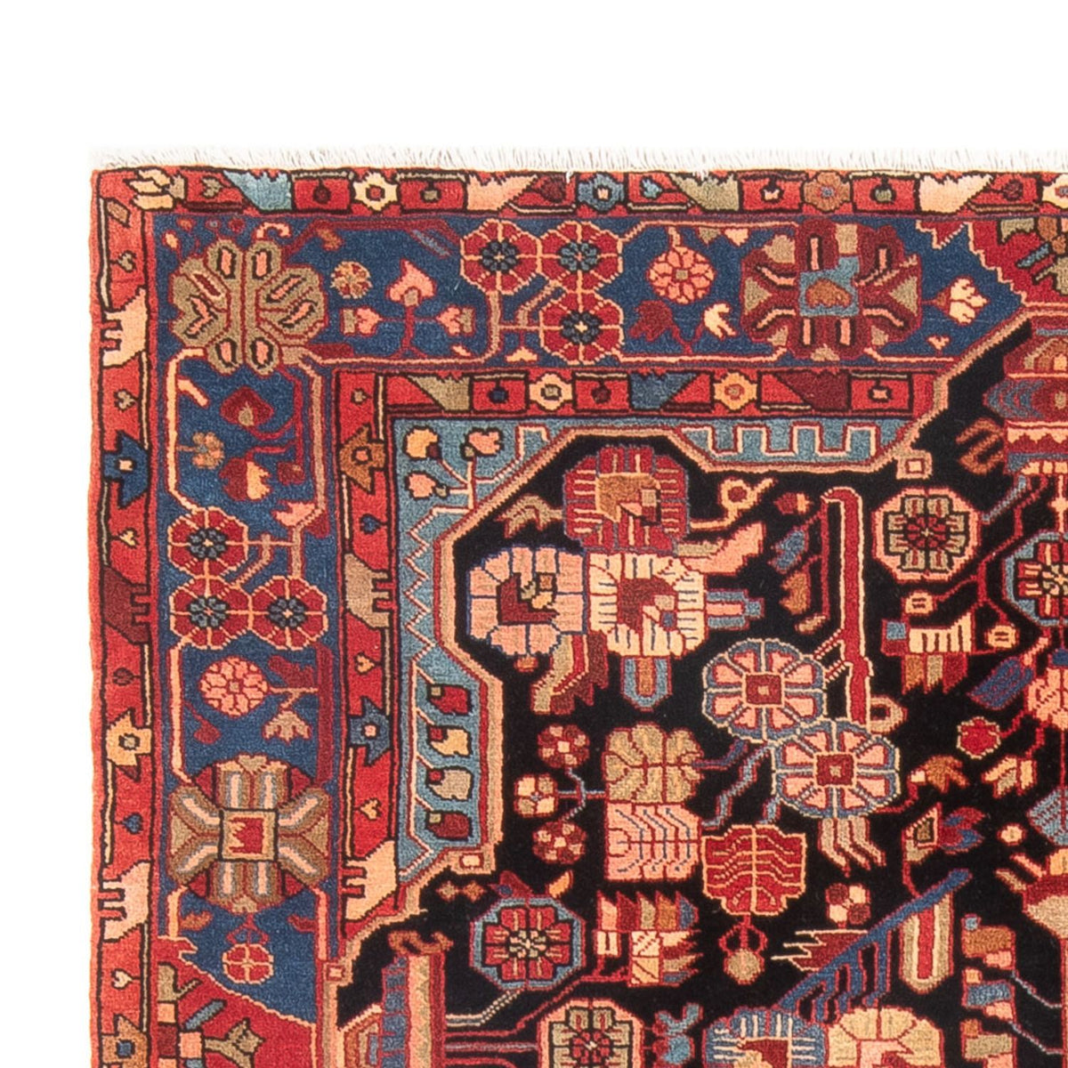 Tapis persan - Nomadic - 244 x 150 cm - bleu foncé