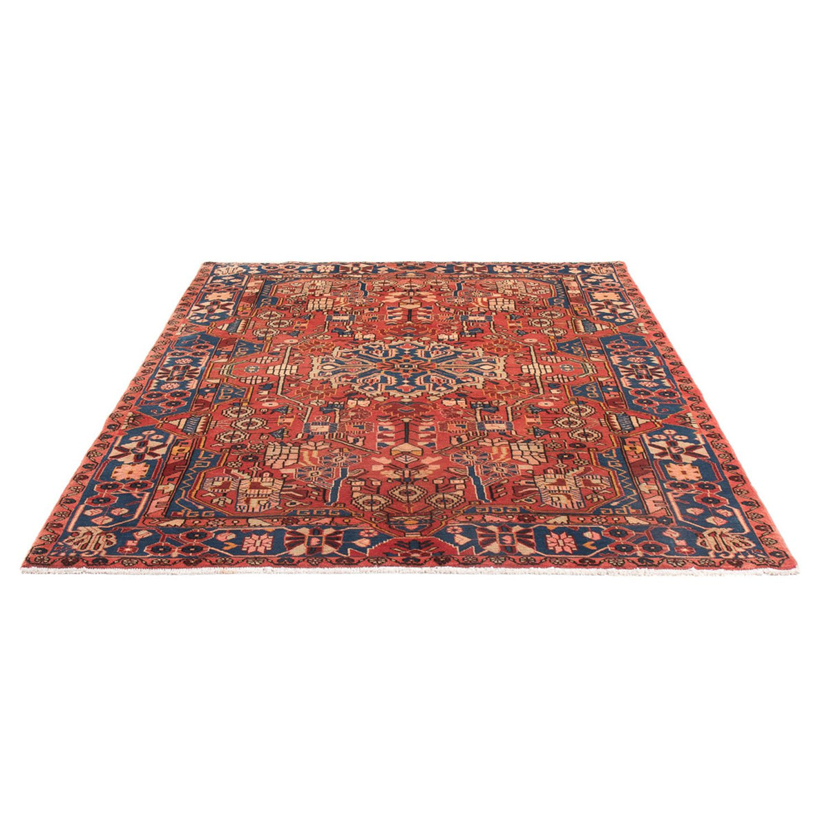 Tapis persan - Nomadic - 220 x 157 cm - rouge clair