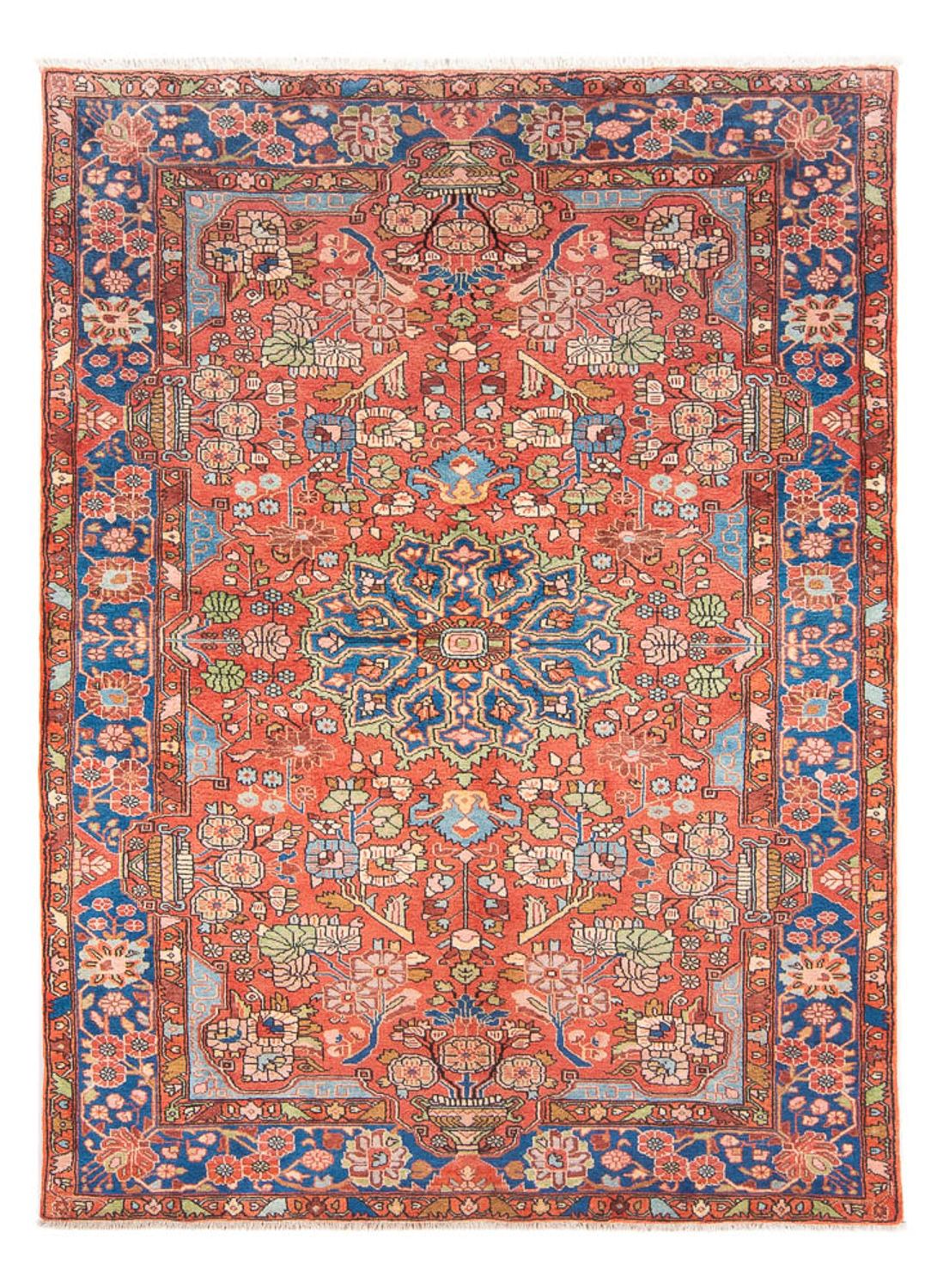 Tapis persan - Nomadic - 220 x 150 cm - rouge clair