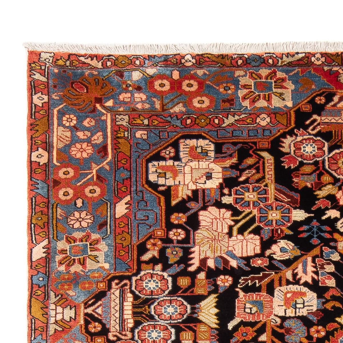 Tapis persan - Nomadic - 235 x 162 cm - rouge bordeaux