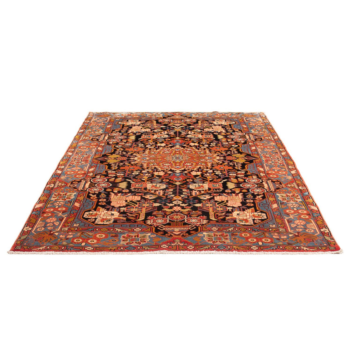 Tapis persan - Nomadic - 235 x 162 cm - rouge bordeaux