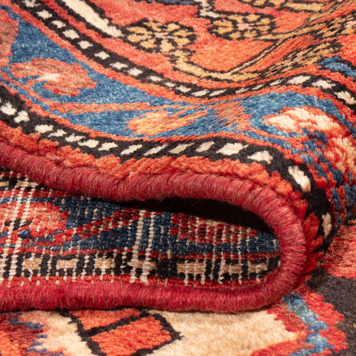 Tapis persan - Nomadic - 220 x 157 cm - bleu foncé