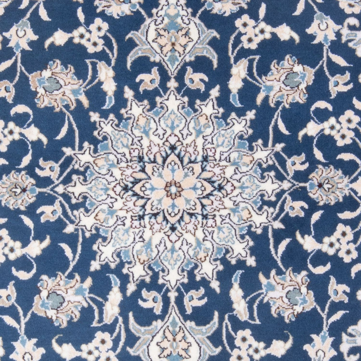 Tapis persan - Nain - Royal - 192 x 148 cm - bleu foncé