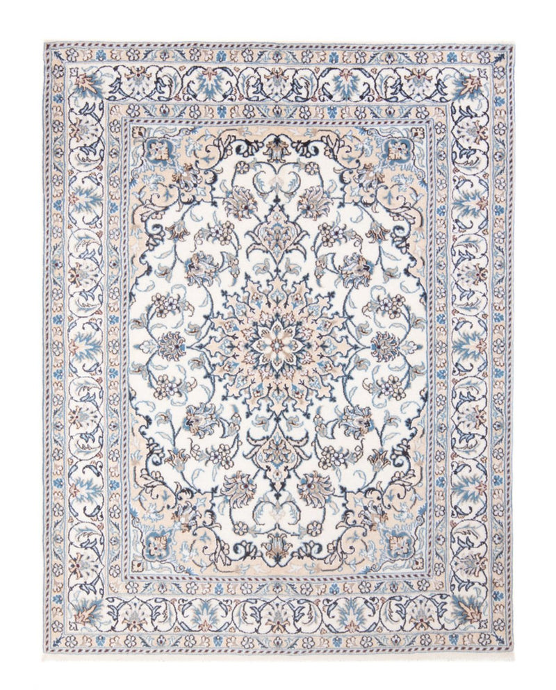 Tapis persan - Nain - Royal - 196 x 153 cm - crème