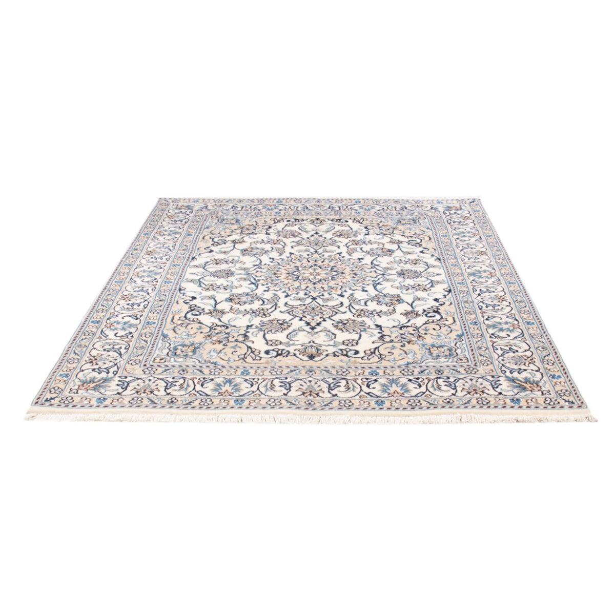 Tapis persan - Nain - Royal - 196 x 153 cm - crème