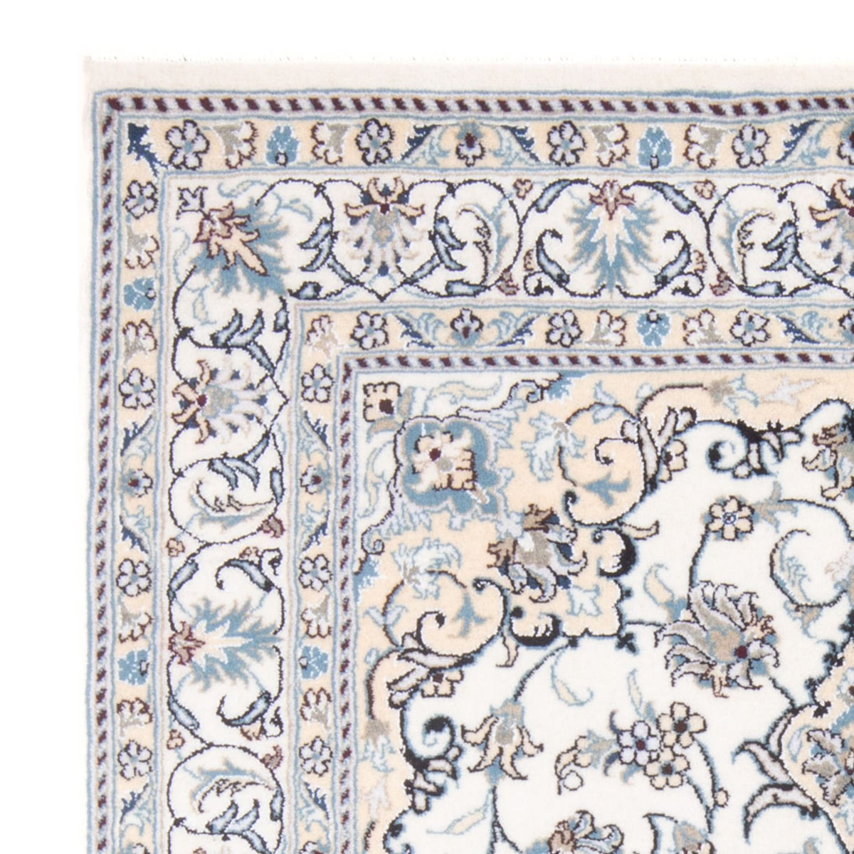 Tapis persan - Nain - Royal - 200 x 143 cm - crème