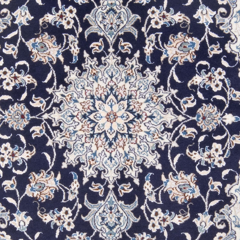 Tapis persan - Nain - Royal - 197 x 147 cm - bleu foncé