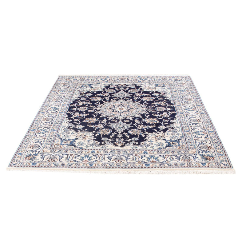 Tapis persan - Nain - Royal - 197 x 147 cm - bleu foncé