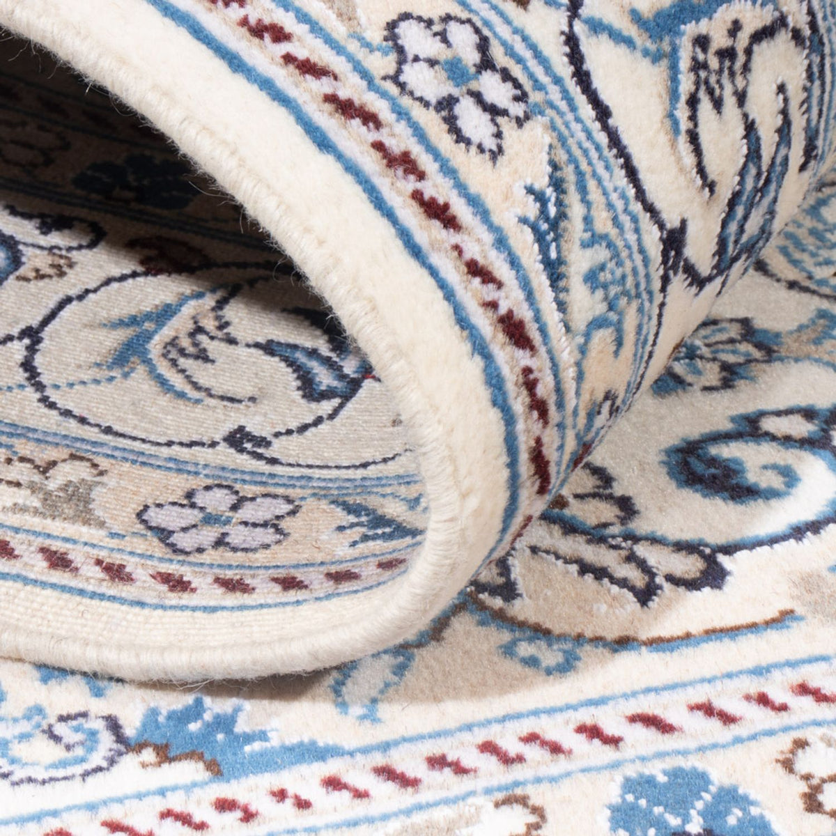 Tapis persan - Nain - Royal - 201 x 148 cm - crème