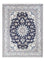 Tapis persan - Nain - Royal - 203 x 147 cm - bleu foncé