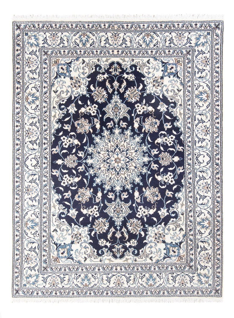 Tapis persan - Nain - Royal - 203 x 147 cm - bleu foncé