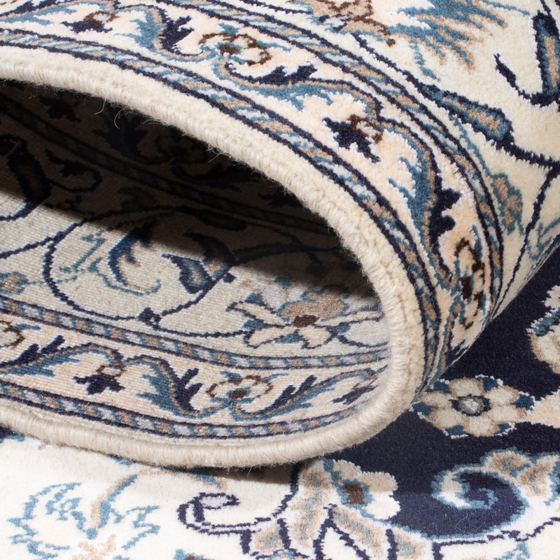 Tapis persan - Nain - Royal - 203 x 147 cm - bleu foncé