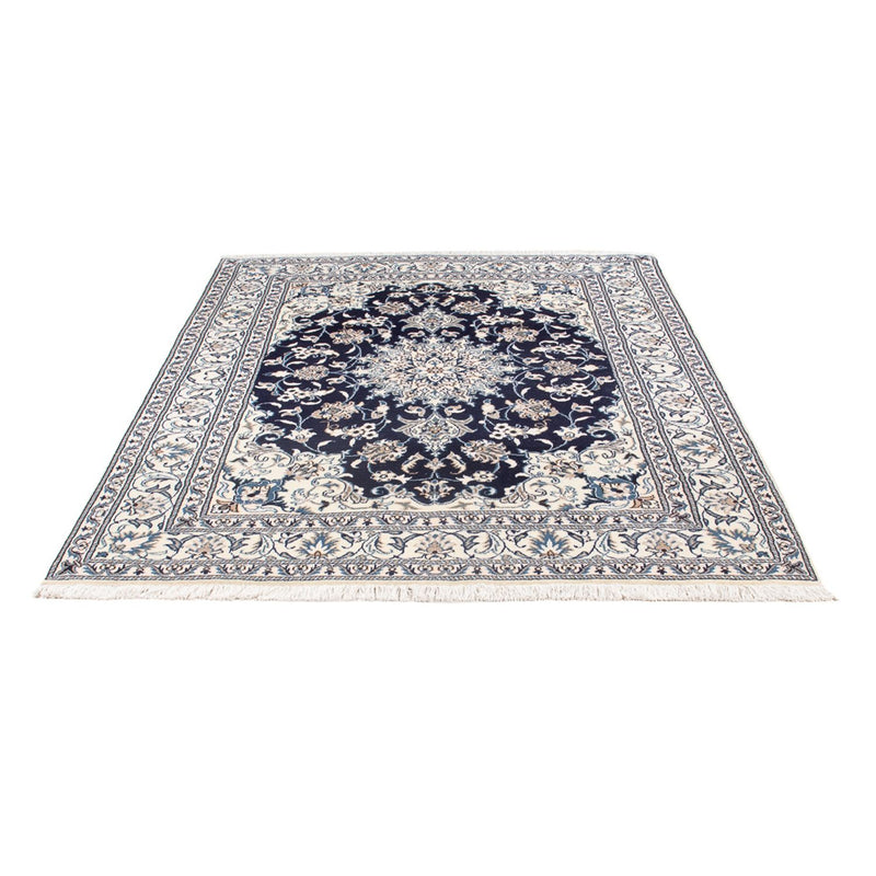 Tapis persan - Nain - Royal - 203 x 147 cm - bleu foncé