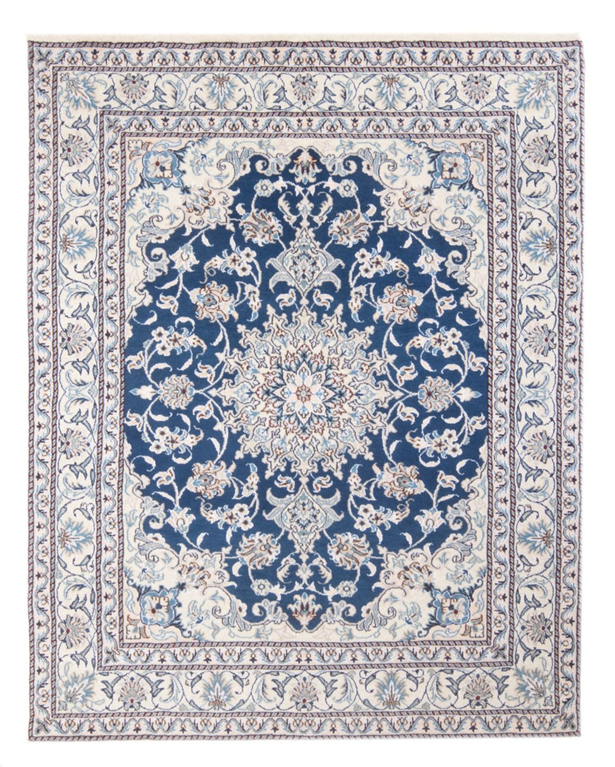 Tapis persan - Nain - Royal - 200 x 150 cm - bleu