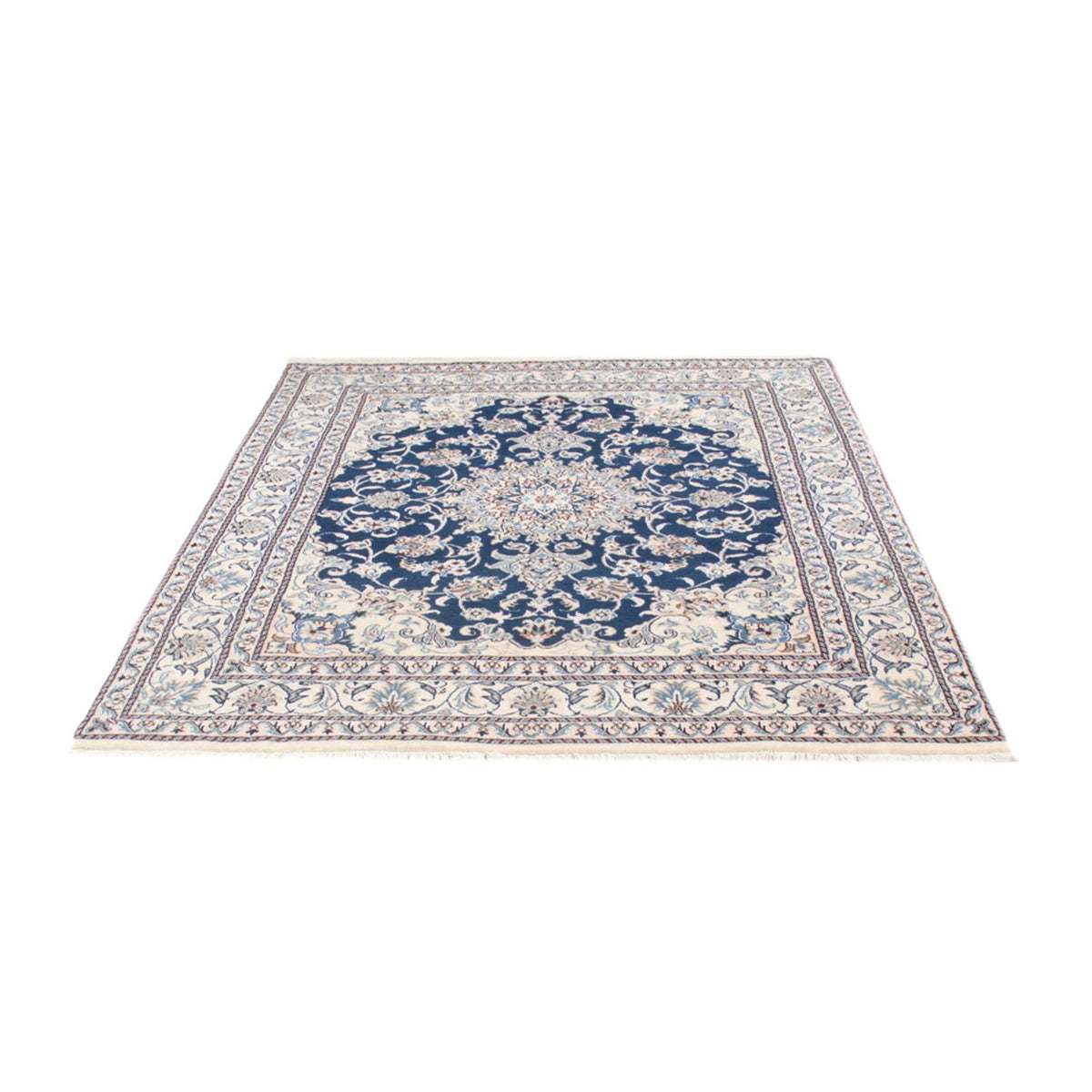 Tapis persan - Nain - Royal - 200 x 150 cm - bleu