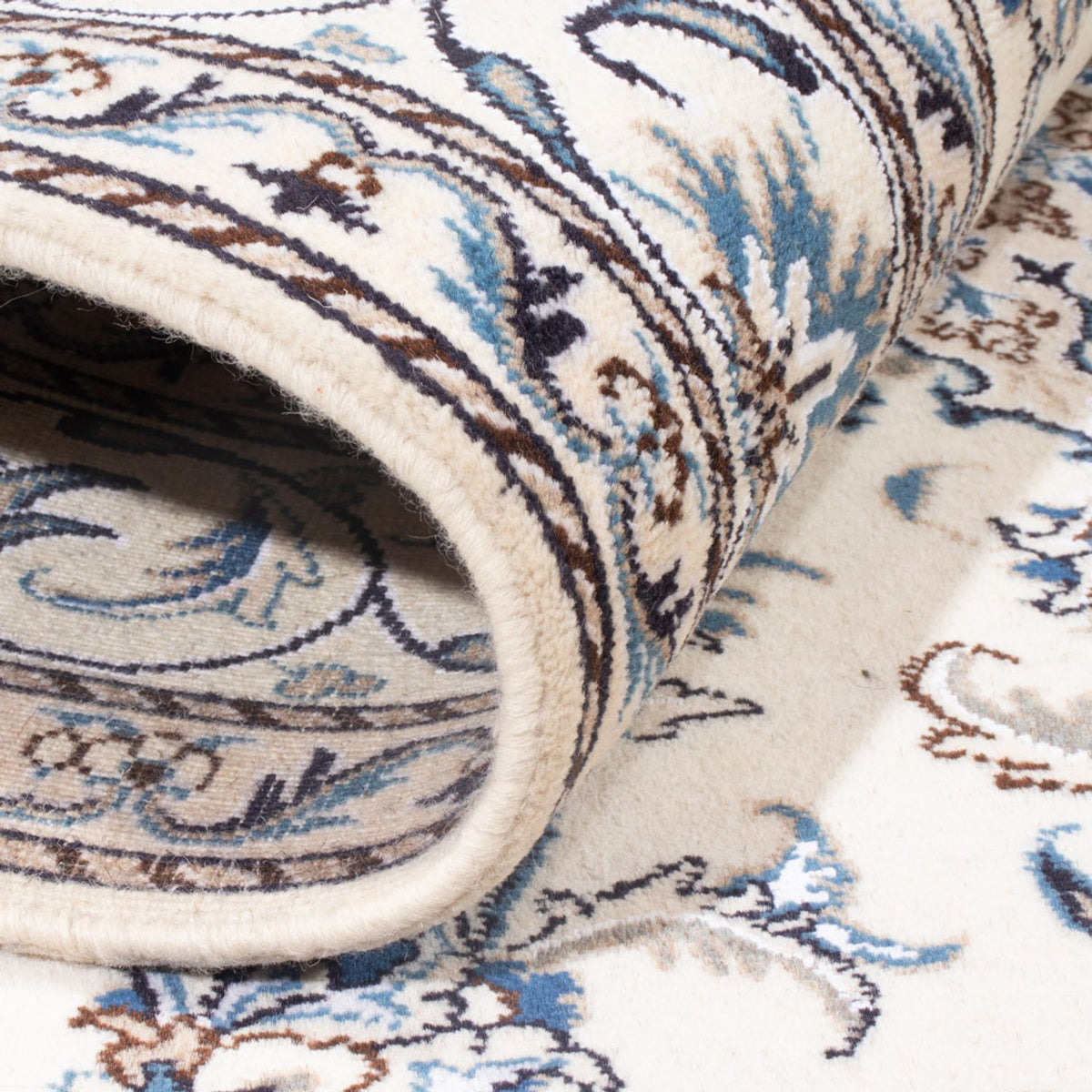 Tapis persan - Nain - Royal - 205 x 145 cm - crème