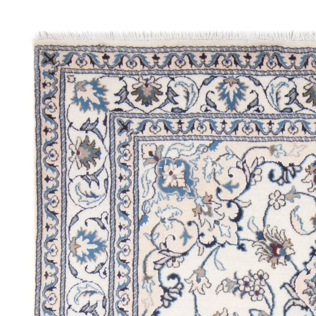 Tapis persan - Nain - Royal - 195 x 152 cm - crème