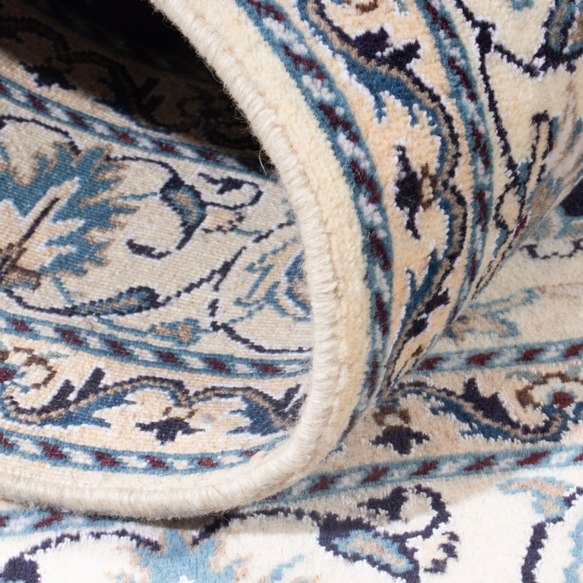 Tapis persan - Nain - Royal - 193 x 148 cm - bleu foncé