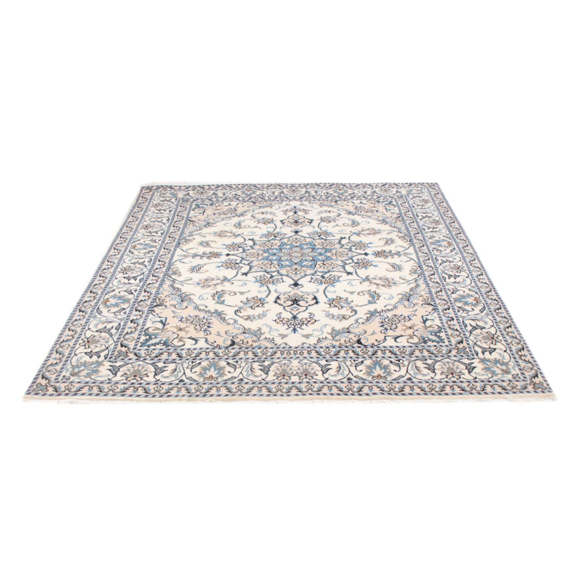 Tapis persan - Nain - Royal - 198 x 148 cm - crème