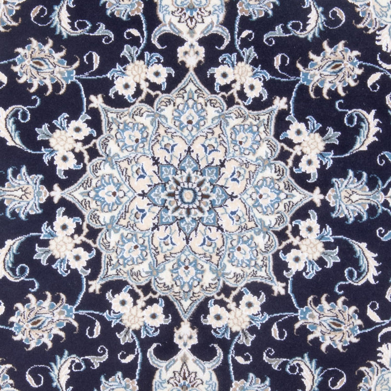 Tapis persan - Nain - Royal - 213 x 150 cm - bleu foncé