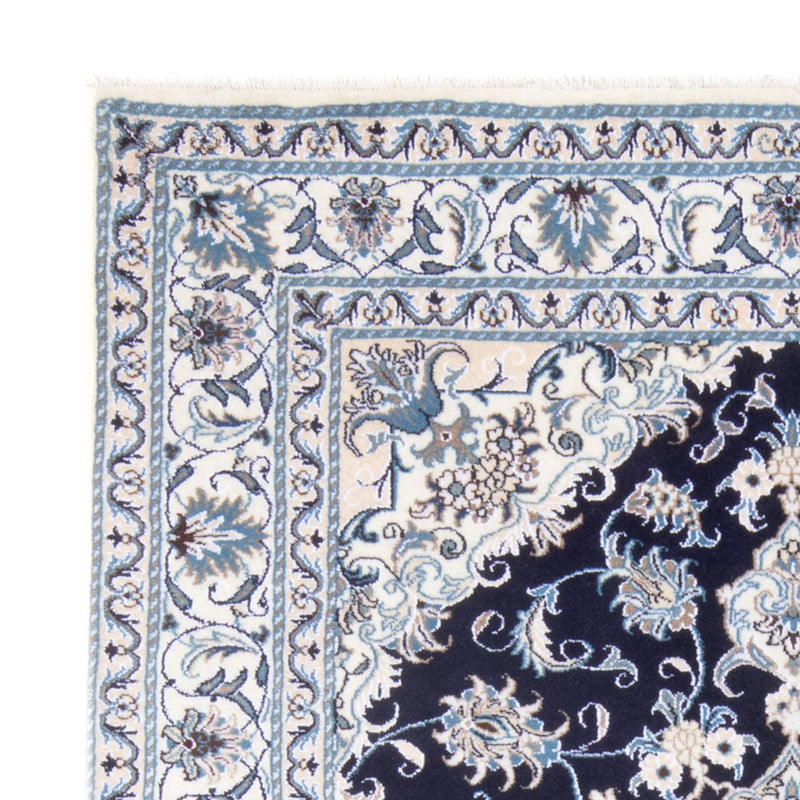Tapis persan - Nain - Royal - 213 x 150 cm - bleu foncé