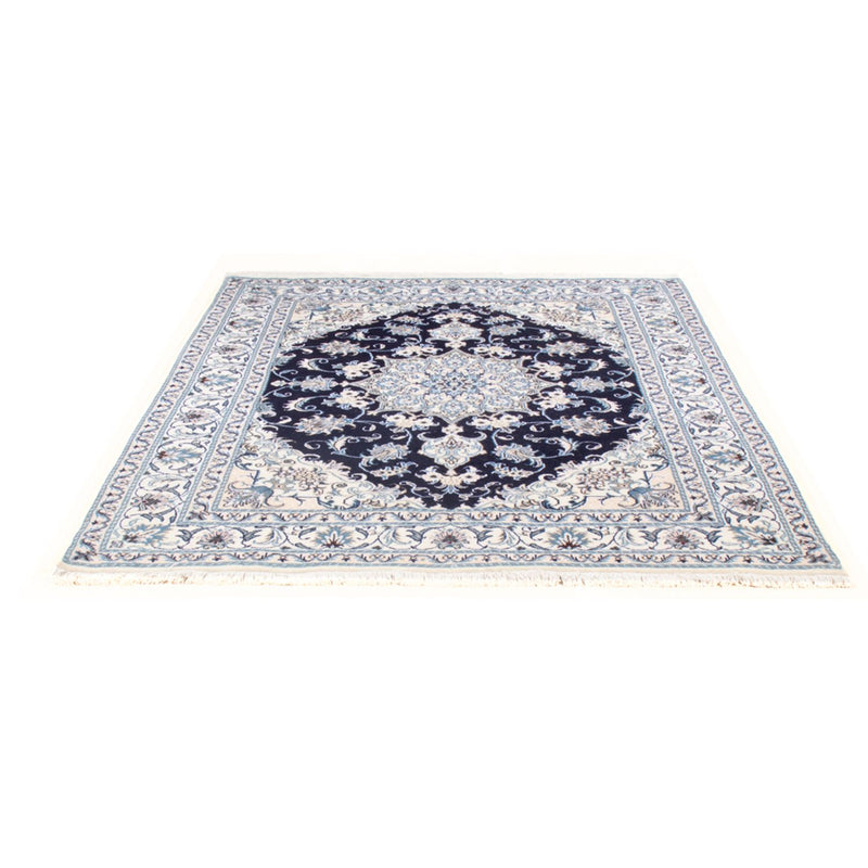 Tapis persan - Nain - Royal - 213 x 150 cm - bleu foncé