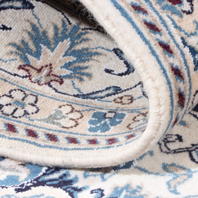 Tapis persan - Nain - Royal - 190 x 149 cm - bleu foncé