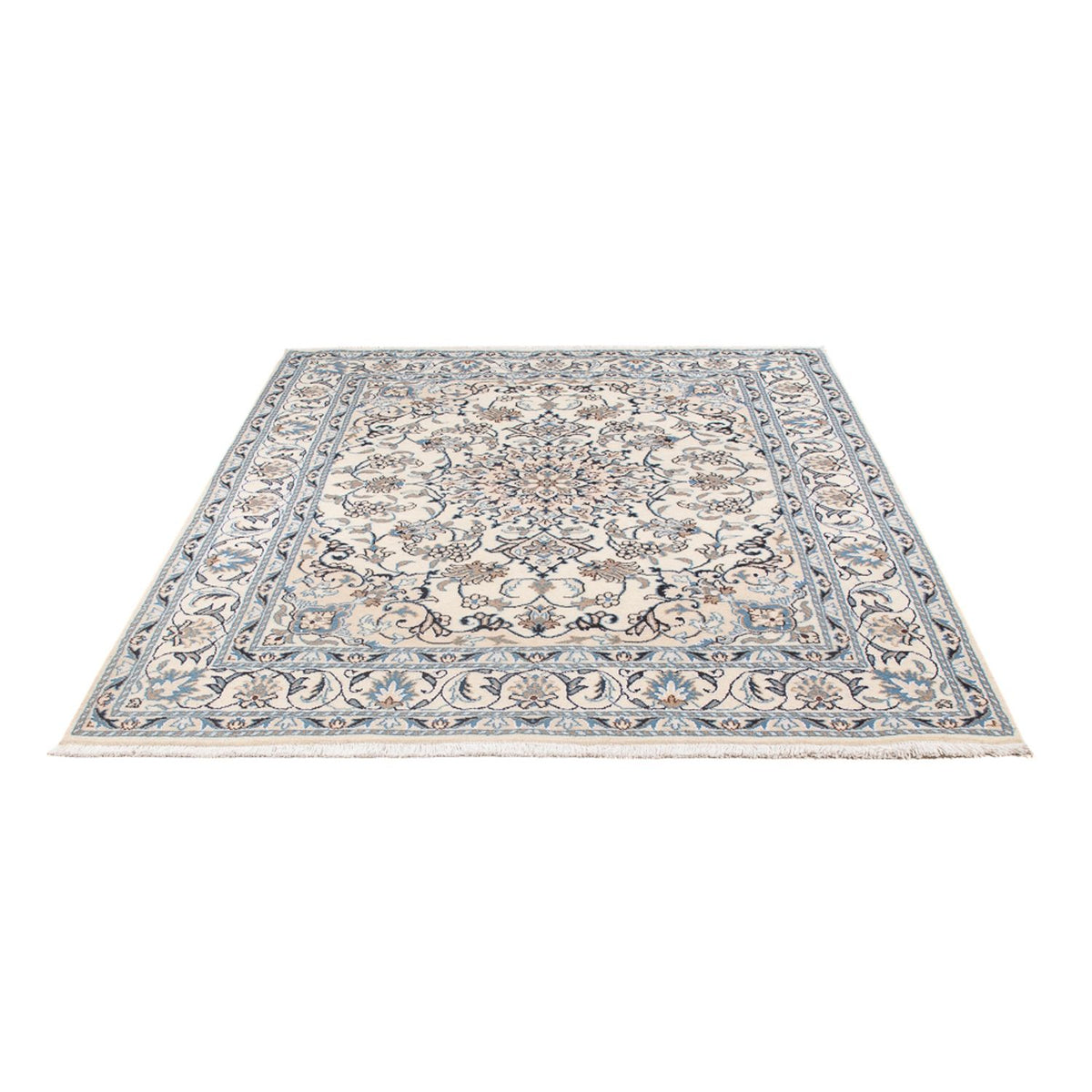 Tapis persan - Nain - Royal - 200 x 148 cm - crème