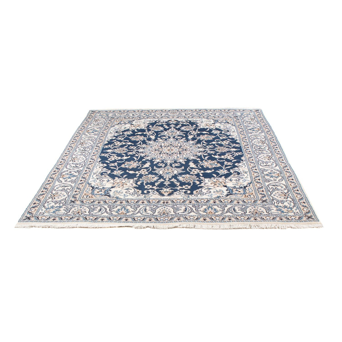 Tapis persan - Nain - Royal - 194 x 152 cm - bleu