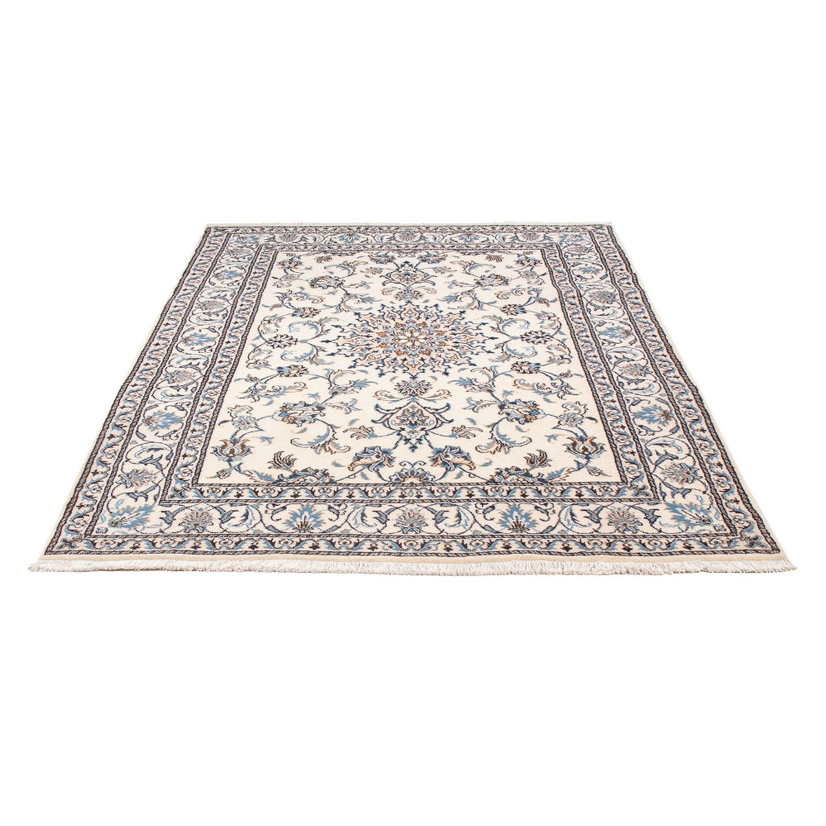 Tapis persan - Nain - Royal - 210 x 144 cm - crème