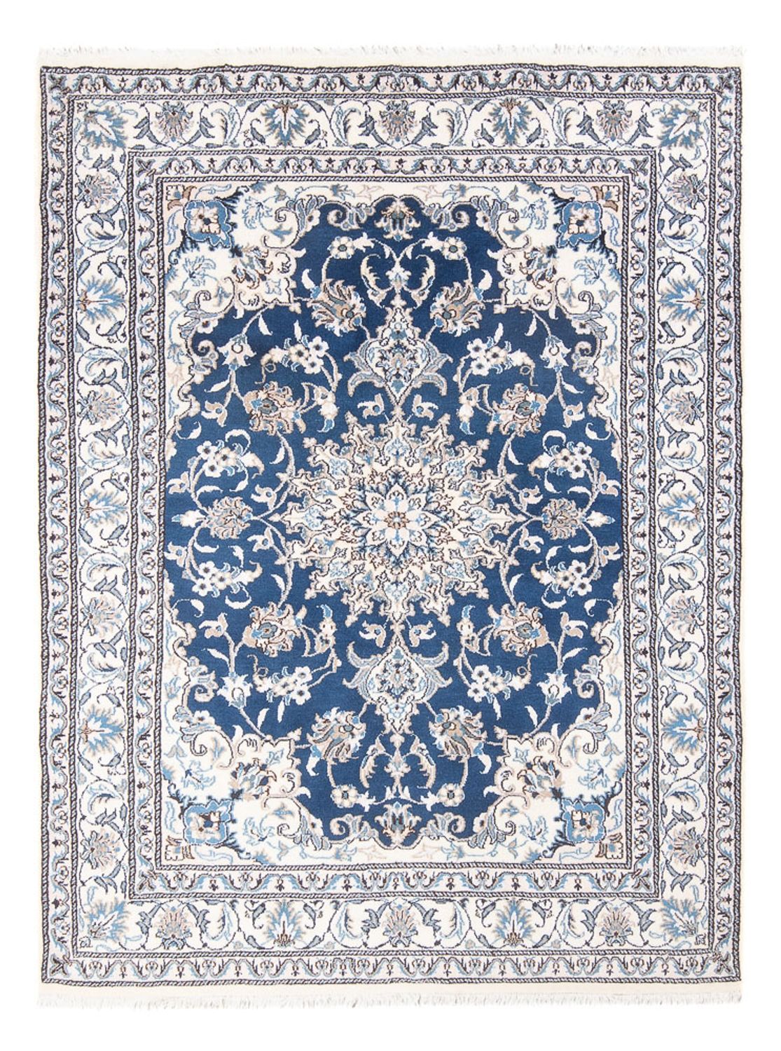 Tapis persan - Nain - Royal - 207 x 151 cm - bleu
