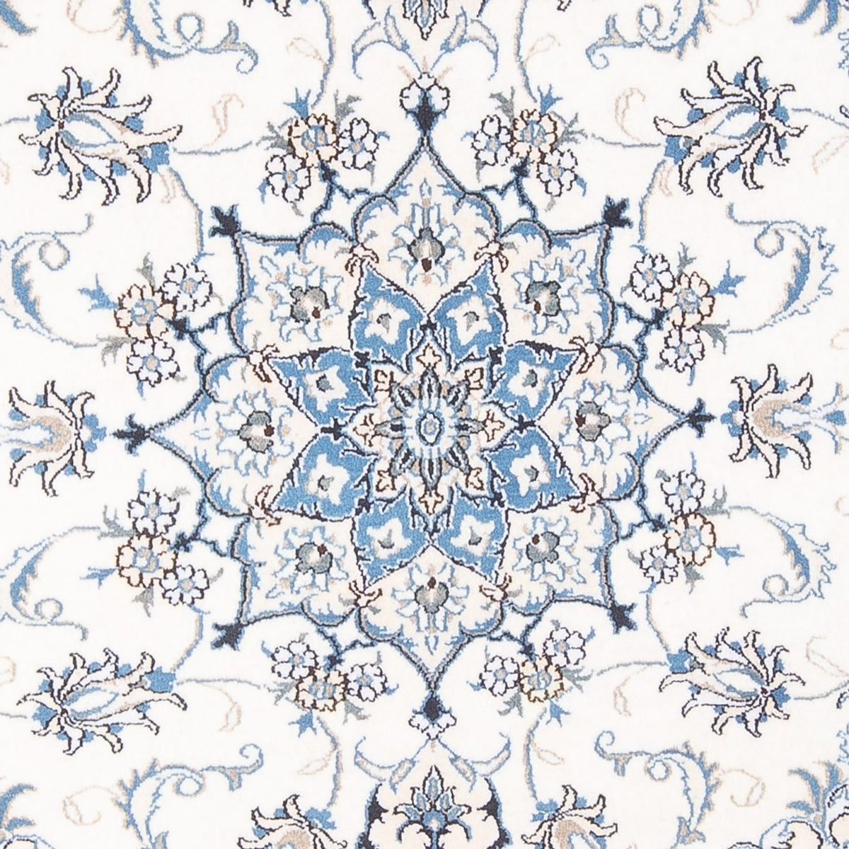 Tapis persan - Nain - Royal - 207 x 150 cm - crème