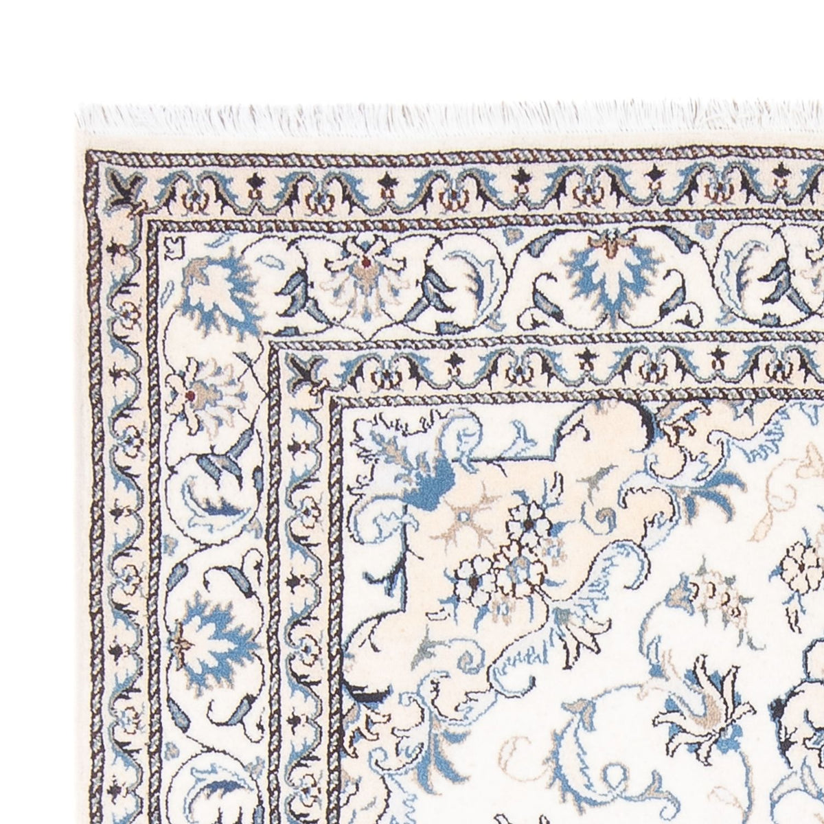 Tapis persan - Nain - Royal - 207 x 150 cm - crème