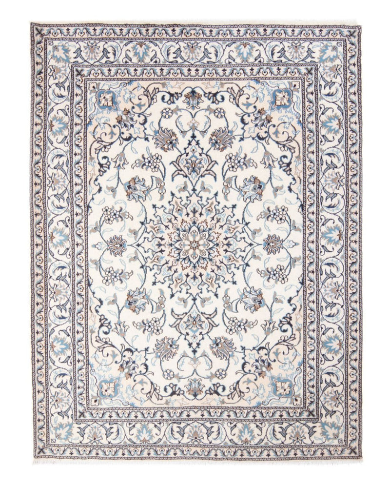Tapis persan - Nain - Royal - 194 x 143 cm - crème