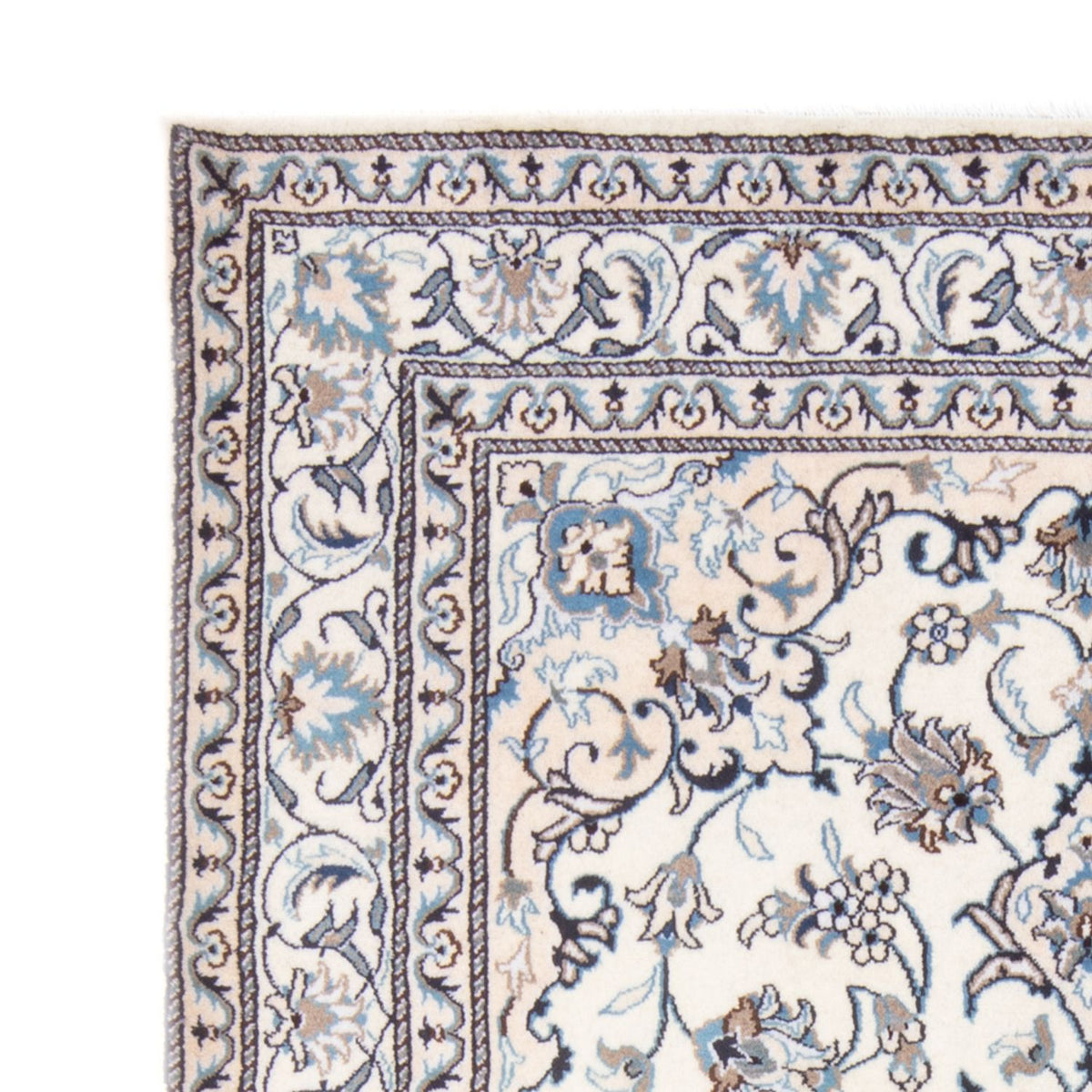 Tapis persan - Nain - Royal - 194 x 143 cm - crème