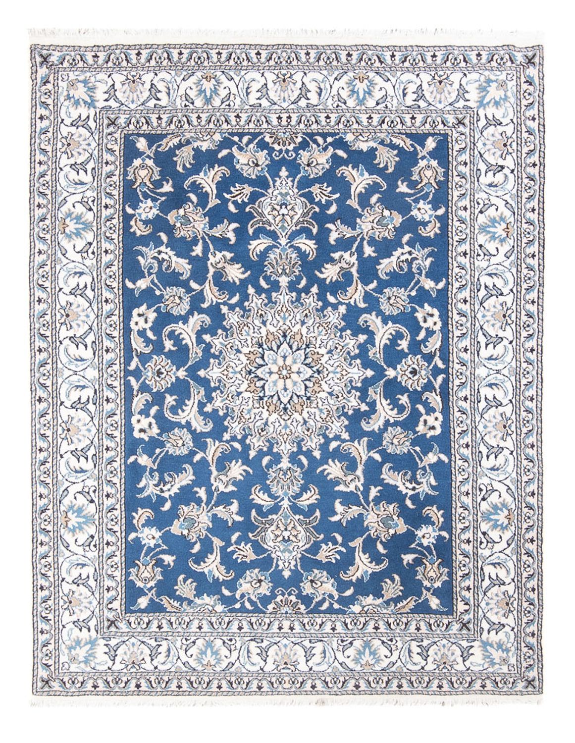 Tapis persan - Nain - Royal - 193 x 148 cm - bleu