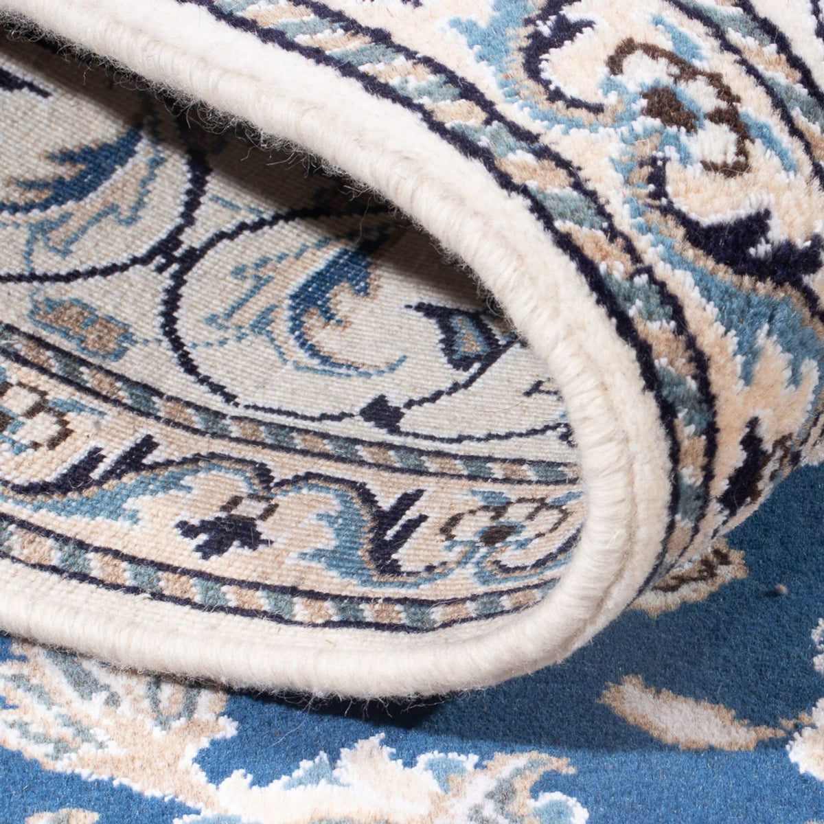 Tapis persan - Nain - Royal - 193 x 148 cm - bleu