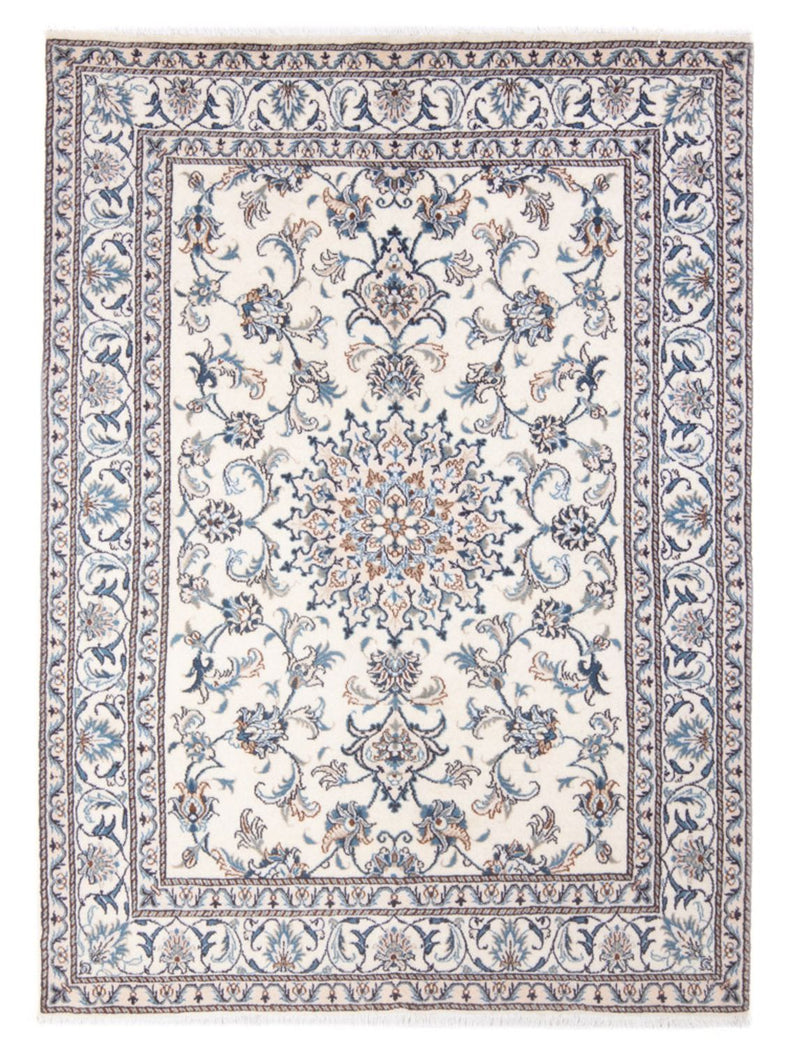 Tapis persan - Nain - Royal - 213 x 150 cm - crème